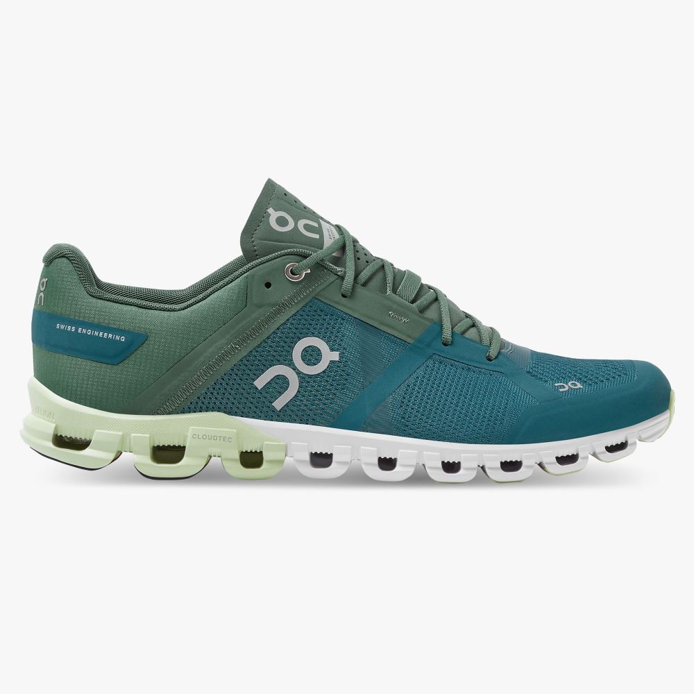 Scarpe Running ON Cloudflow Uomo Verde Acqua/Verdi IT 60504